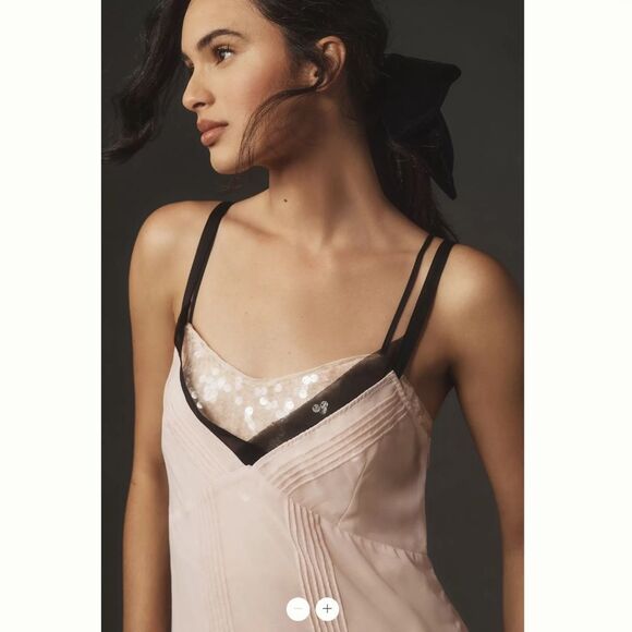 Anthropologie Strappy Sequin-Layer Midi Slip Dress - Picture 4 of 4